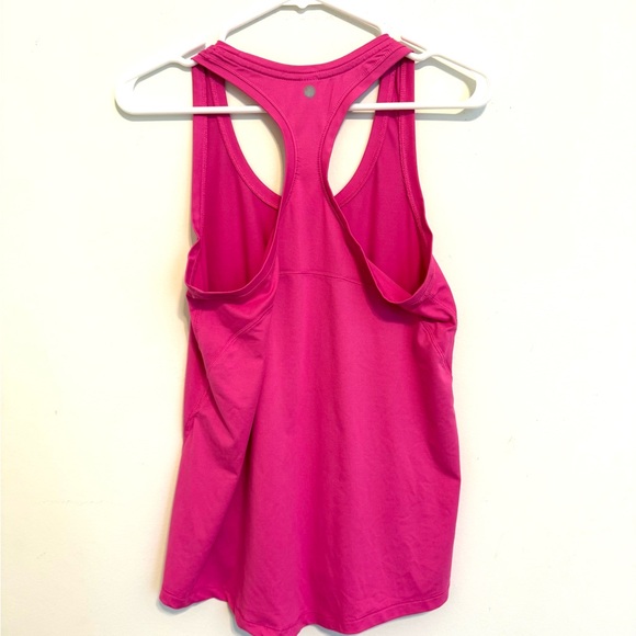 2/$30 Yogalicious Pink Racerback Athletic Tank Top Small - Picture 5 of 6